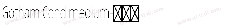 Gotham Cond medium字体转换